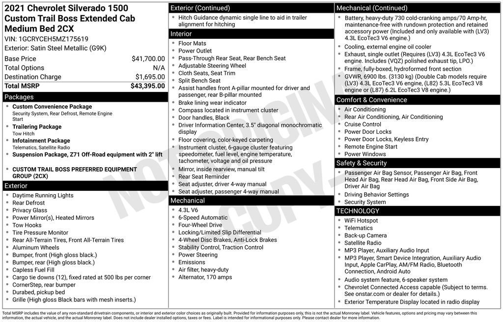 chevrolet silverado 1500 2021 1GCRYCEH5MZ175619 image chevrolet silverado 1500 2021 1GCRYCEH5MZ175619 image